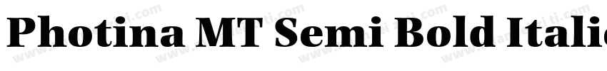 Photina MT Semi Bold Italic字体转换